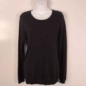 Lanstrom black strappy sweatshirt with back cutout